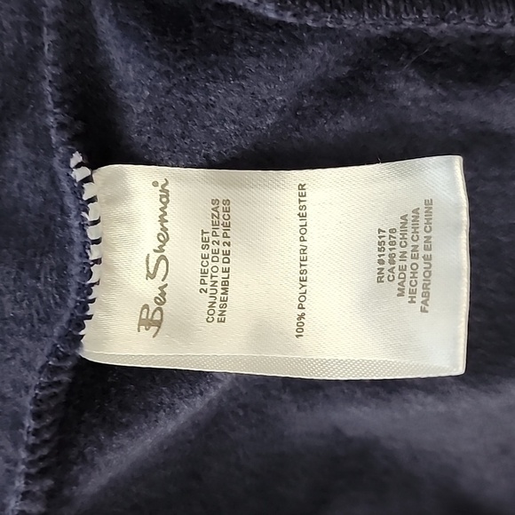 Ben Sherman Youth Boy's 2 Piece Set Hoodie Jacket Joggers Navy Red Sz 18 Months - Picture 9 of 9